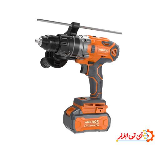 دریل چکشی شارژی براشلس 20 ولت آنکور دو باتری مدل DCE2